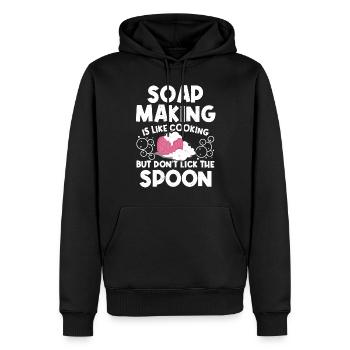 Funny Soap Making - Männer Premium Bio Hoodie - Schwarz - Vorne - Nico (187cm)