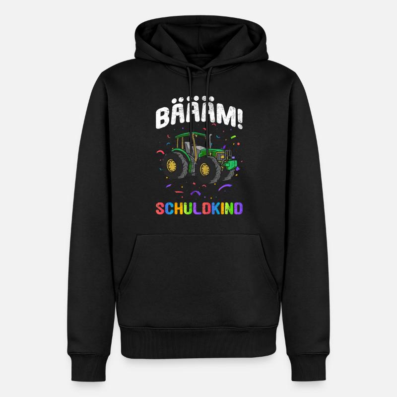 Einschulung | Bäääm! Schulkind - Männer Premium Bio Hoodie - Schwarz