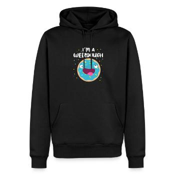 Donut Süssigkeiten Donuts Essen Bäcker Geschenk - Männer Premium Bio Hoodie - Schwarz - Vorne - Nico (187cm)