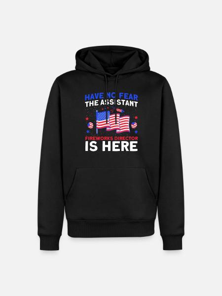 Funny fireworks pyrotechnician saying - Men’s Premium Organic Hoodie - black