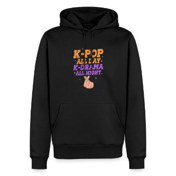 K-Pop Musique Coréenne Pop Corée Kpop Cadeau - Sweat à capuche Premium bio Homme - noir - Devant - Nico (187cm)