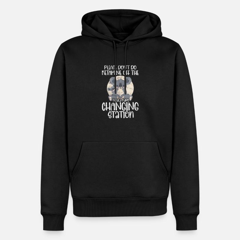 Koala - Sweat à capuche Premium bio Homme - noir
