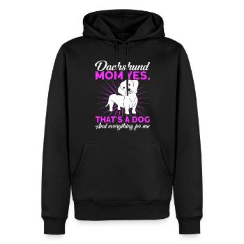 Dackel Dackel Dackel Mama Dackel Haustier - Männer Premium Bio Hoodie - Schwarz - Vorne - Nico (187cm)