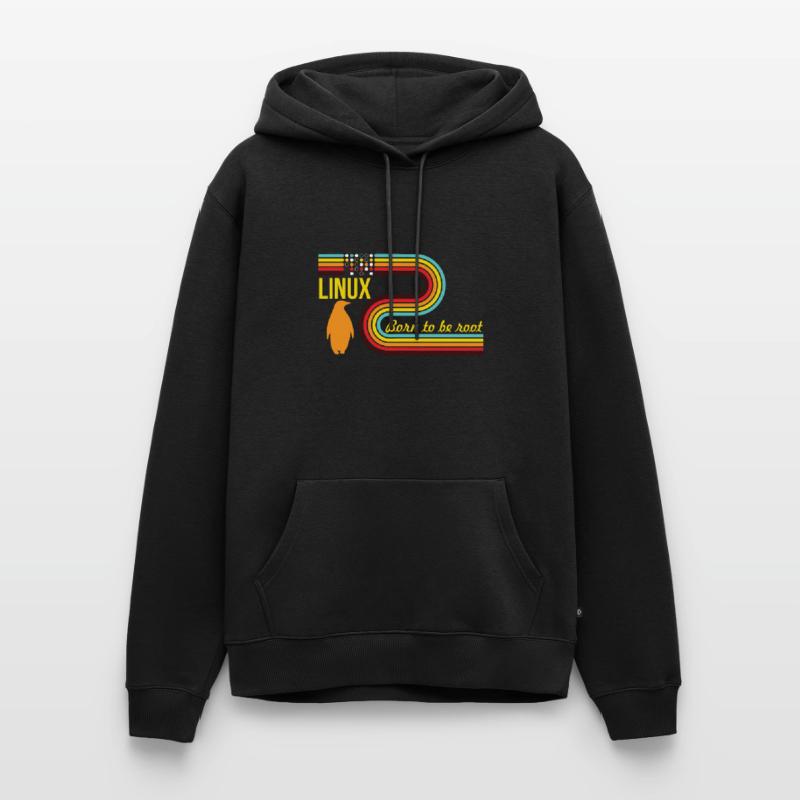 Born To Be Root Linux Nerd Geek Coding Men’s Premium Organic Hoodie