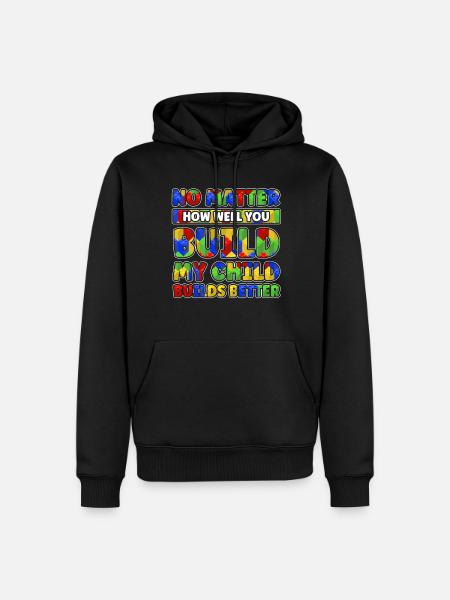 Build clamping block building block - Men’s Premium Organic Hoodie - black