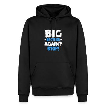 Grosser Bruder Geschwister Schwester Geschenk - Männer Premium Bio Hoodie - Schwarz - Vorne - Nico (187cm)