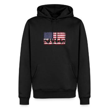 Huhn Bauernhof Geflügel Hahn Hühner Geschenk - Männer Premium Bio Hoodie - Schwarz - Vorne - Nico (187cm)