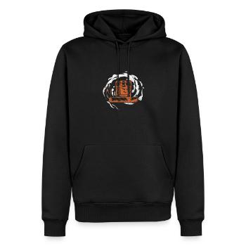 Zigarre Whiskey - Männer Premium Bio Hoodie - Schwarz - Vorne - Nico (187cm)