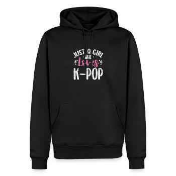K-Pop Musique Coréenne Pop Corée Kpop Cadeau - Sweat à capuche Premium bio Homme - noir - Devant - Nico (187cm)