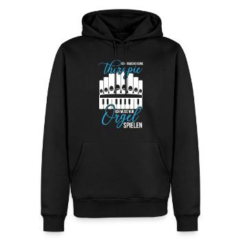 Orgel Therapie Kirchenmusik Orgelspieler Orgeln - Männer Premium Bio Hoodie - Schwarz - Vorne - Nico (187cm)