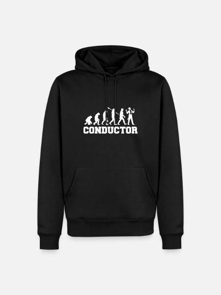 Dirigent Evolution Orchester Konzert Musik - Männer Premium Bio Hoodie - Schwarz