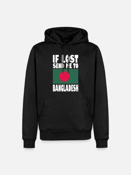 Bangladesh Flag Saying - Men’s Premium Organic Hoodie - black