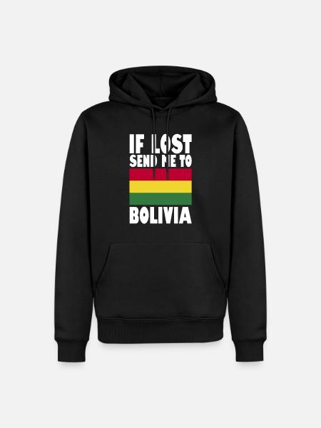 Bolivia Flag Saying - Men’s Premium Organic Hoodie - black