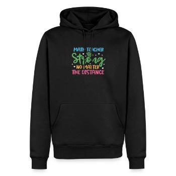 Mathematics - Men’s Premium Organic Hoodie - black - Front - Nico (187cm)