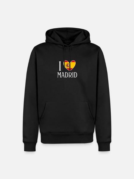 Madrid - Men’s Premium Organic Hoodie - black