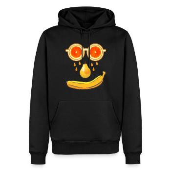 Sommer Früchte - Männer Premium Bio Hoodie - Schwarz - Vorne - Nico (187cm)