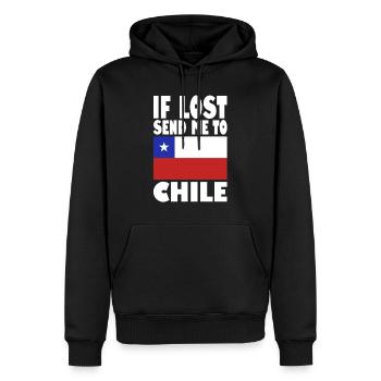 Chile Flagge Spruch - Männer Premium Bio Hoodie - Schwarz - Vorne - Nico (187cm)