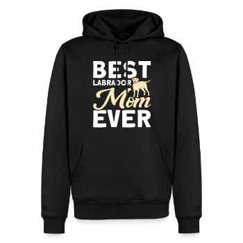 Haustier Labrador Mama Hund Labrador - Männer Premium Bio Hoodie - Schwarz - Vorne - Nico (187cm)