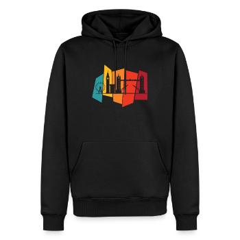 Big Ben Tower Bridge Westminster London England - Männer Premium Bio Hoodie - Schwarz - Vorne - Nico (187cm)