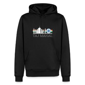 Taj Mahal Tourist Asien Indien - Männer Premium Bio Hoodie - Schwarz - Vorne - Nico (187cm)