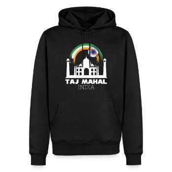 Taj Mahal Palast Indien Tourist Asien - Männer Premium Bio Hoodie - Schwarz - Vorne - Nico (187cm)