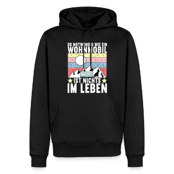 Camping Wohnmobil - Männer Premium Bio Hoodie - Schwarz - Vorne - Nico (187cm)