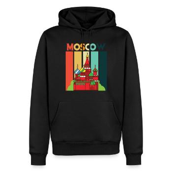 Moskau Retro Kathedrale Russland - Männer Premium Bio Hoodie - Schwarz - Vorne - Nico (187cm)