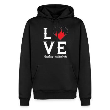Basilius Kathedrale Love Russland Moskau - Männer Premium Bio Hoodie - Schwarz - Vorne - Nico (187cm)