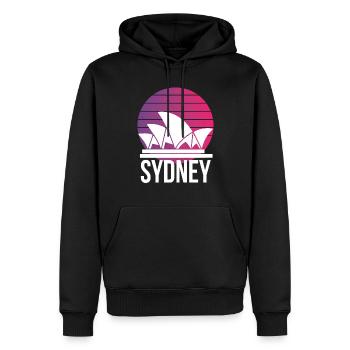 Sydney Australien Wahrzeichen Opernhaus - Männer Premium Bio Hoodie - Schwarz - Vorne - Nico (187cm)