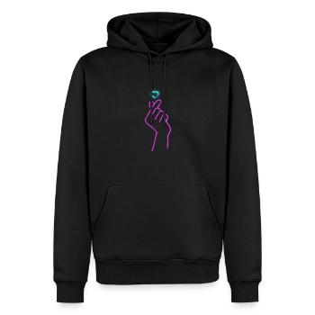 K-Pop Musique Coréenne Pop Corée Kpop Cadeau - Sweat à capuche Premium bio Homme - noir - Devant - Nico (187cm)