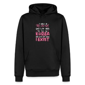 K-Pop Musique Coréenne Pop Corée Kpop Cadeau - Sweat à capuche Premium bio Homme - noir - Devant - Nico (187cm)