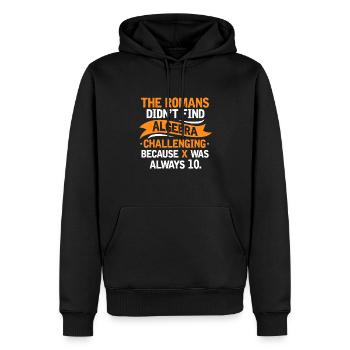 Mathematics - Men’s Premium Organic Hoodie - black - Front - Nico (187cm)