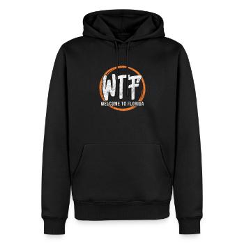 Floride Usa Miami America Cadeau de voyage de vacances - Sweat à capuche Premium bio Homme - noir - Devant - Nico (187cm)