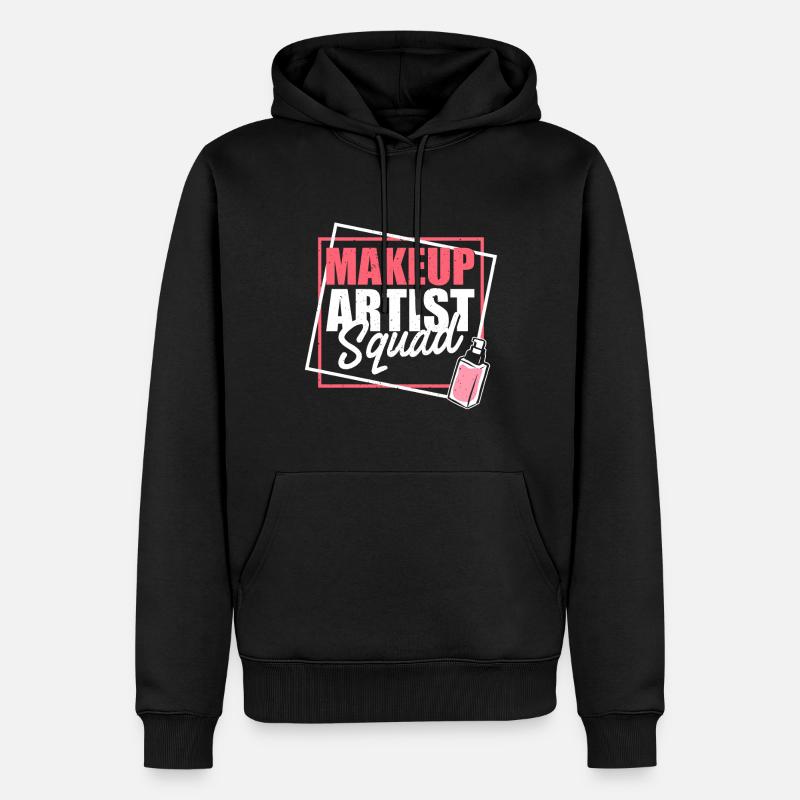 Escouade de maquilleurs - Sweat à capuche Premium bio Homme - noir