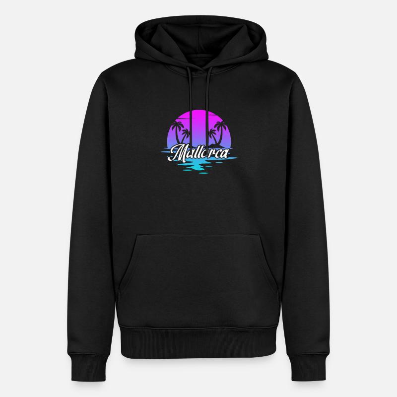 Mallorca - Männer Premium Bio Hoodie - Schwarz