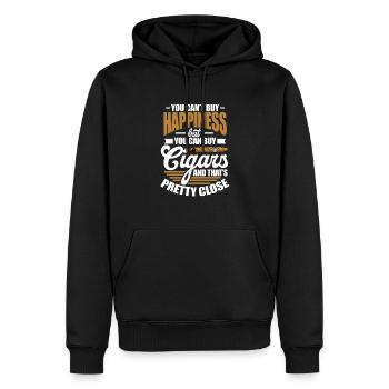 Zigarre Rauchen Raucher Tabak Zigarren Geschenk - Männer Premium Bio Hoodie - Schwarz - Vorne - Nico (187cm)