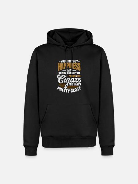 Cigar - Men’s Premium Organic Hoodie - black