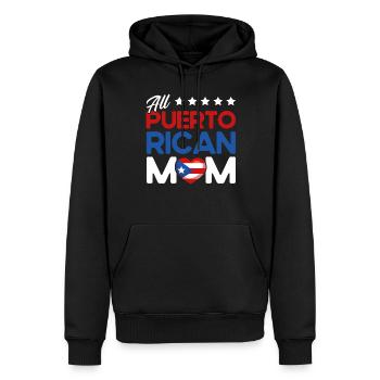 Ganz puerto-ricanische Mama Puerto Rico Mutter - Männer Premium Bio Hoodie - Schwarz - Vorne - Nico (187cm)