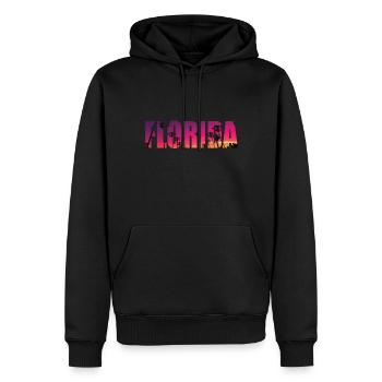 Florida Palmen Strand Sonne Miami - Männer Premium Bio Hoodie - Schwarz - Vorne - Nico (187cm)
