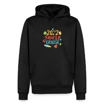 Kreuzfahrt 2022 Familie - Männer Premium Bio Hoodie - Schwarz - Vorne - Nico (187cm)