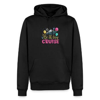 Cadeau de croisière d’anniversaire de navire de croisière - Sweat à capuche Premium bio Homme - noir - Devant - Nico (187cm)