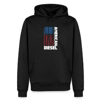 Diesel America USA Auto Tuning Cadeau d’essence - Sweat à capuche Premium bio Homme - noir - Devant - Nico (187cm)