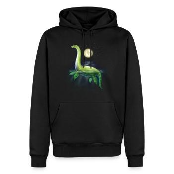 Loch Ness Monster - Männer Premium Bio Hoodie - Schwarz - Vorne - Nico (187cm)