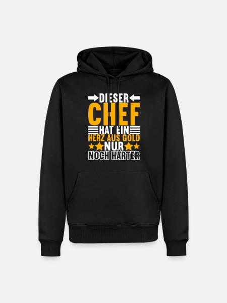 Abteilungsleiter Chef - Männer Premium Bio Hoodie - Schwarz