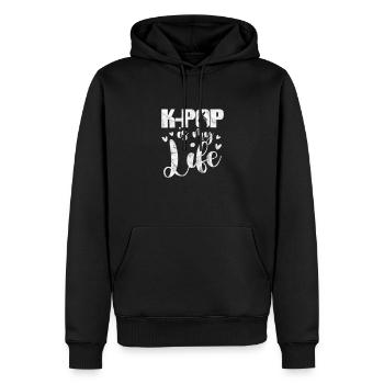 K-Pop Musique Coréenne Pop Corée Kpop Cadeau - Sweat à capuche Premium bio Homme - noir - Devant - Nico (187cm)