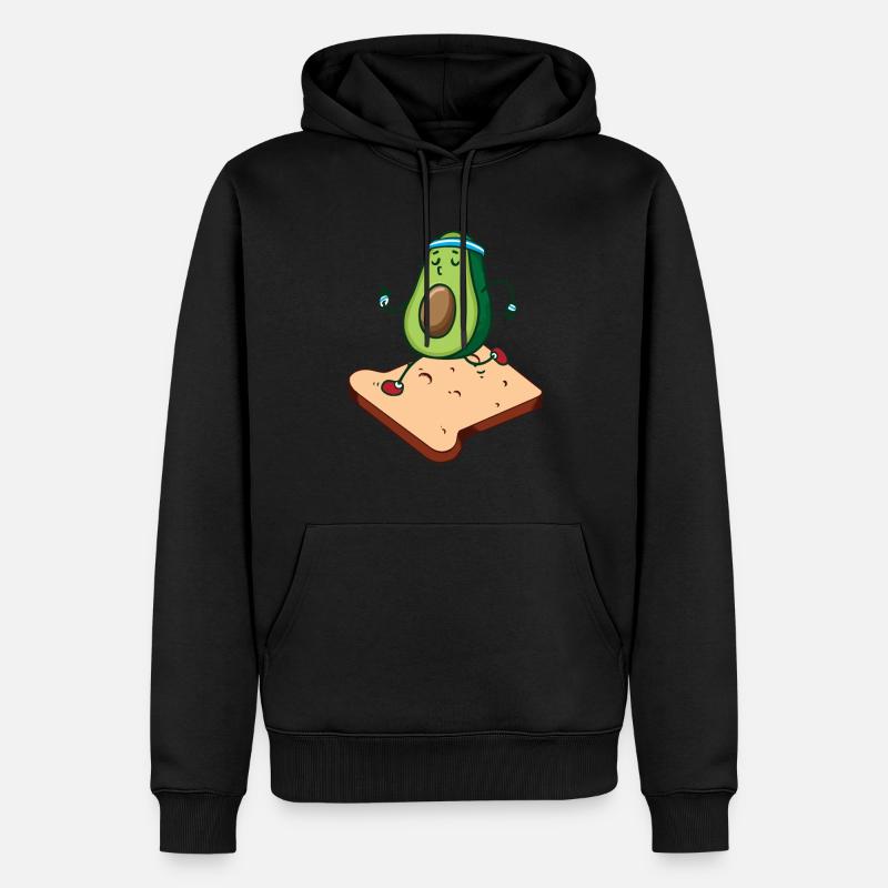 Toast à l’avocat - Sweat à capuche Premium bio Homme - noir