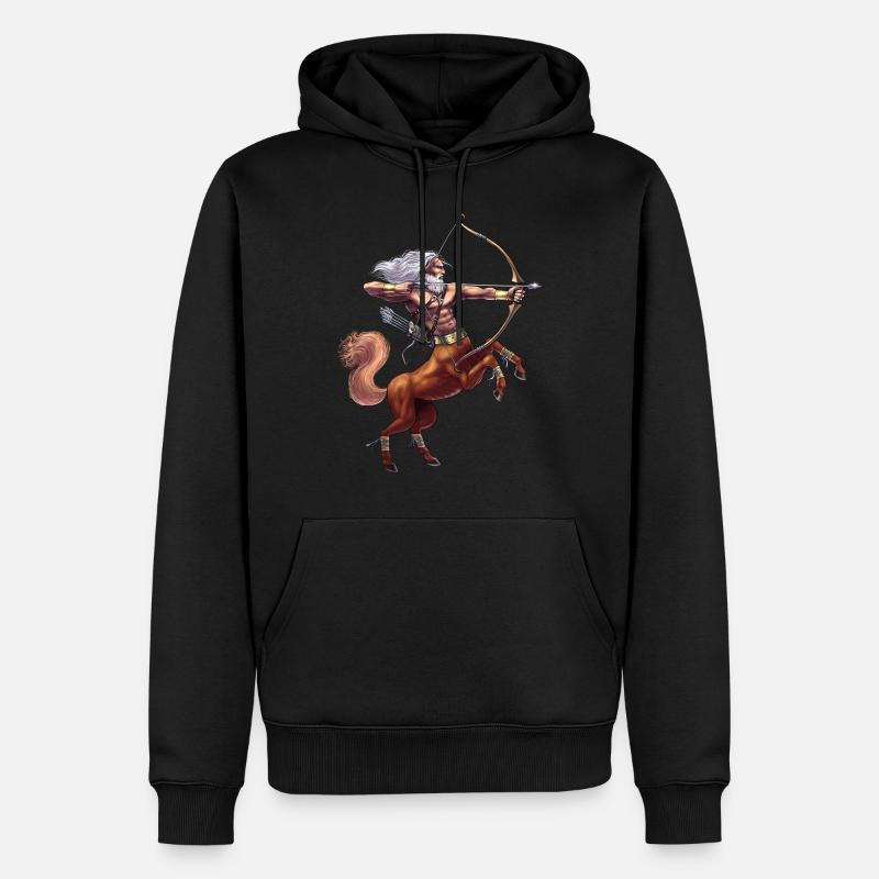 Mythologie grecque Divinité Centaure - Sweat à capuche Premium bio Homme - noir