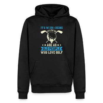 Großvater Papa Amateur Golf Humor Opa Alt - Männer Premium Bio Hoodie - Schwarz - Vorne - Nico (187cm)