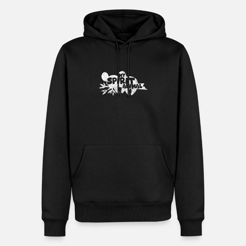 Koala - Sweat à capuche Premium bio Homme - noir