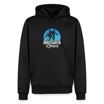 Espagne Espagnol Majorque Cadeau de Vacances Espagnol - Sweat à capuche Premium bio Homme - noir - Devant - Nico (187cm)